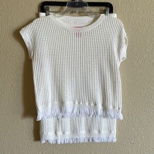 catherine malandrino cream skirt and top set medium 🤍